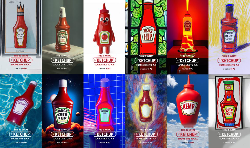 generative AI for ketchup (heinz)